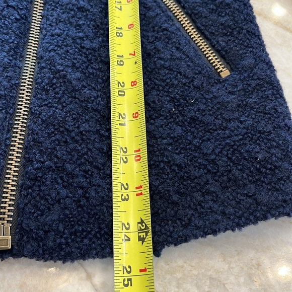 NEW Forever 21 Premium Label | Wool Boucle Jacket | Navy Blue | Small - Picture 9 of 11